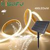 DC 24V 480 LEDs/m Solare COB LED Streifenlicht Außen Wasserdicht Warmes Natürliches Weiß Flexibles Klebeband RA90 Lineare Beleuchtung