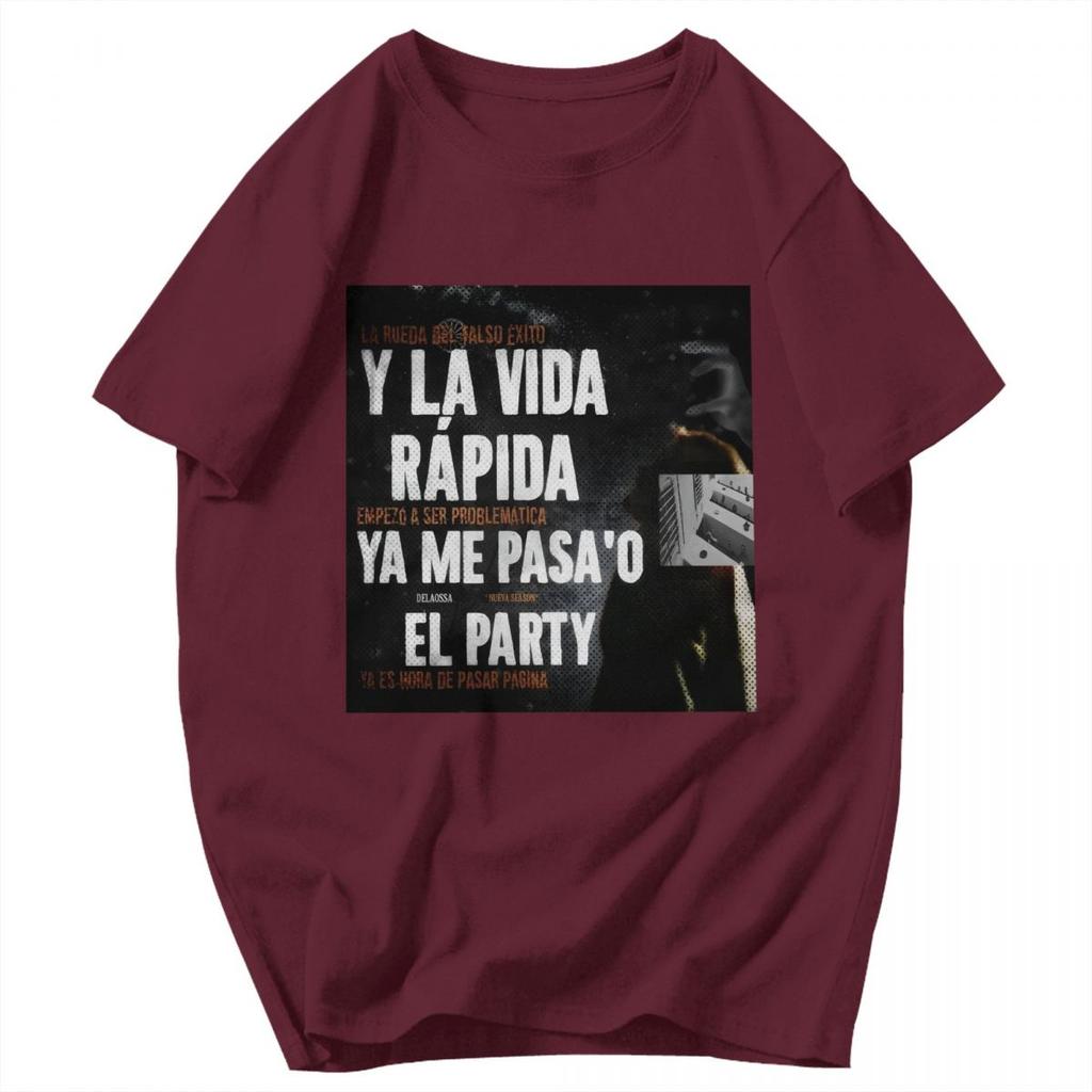 Men T Shirt Rapper Delaossa NUEVA SEASON La Madruga Merch Summer Y2K Graphic Quality Unisex Clothing T Shirts