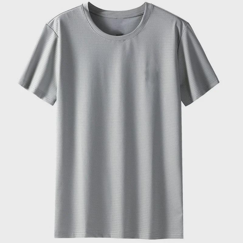 Men’s Summer Quick-Dry Mesh T-Shirt - Breathable, Loose Fit, Plus Size, Casual Sportswear
