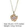 Luxury Flowers Pendant Necklaces for Women Fashion Zirconia Necklace Wedding Party Jewelry Accessories