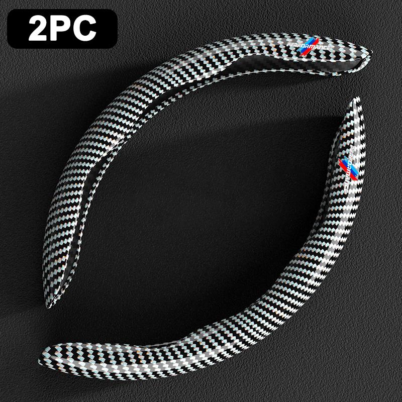 2pcs Carbon Fiber Car Non-Slip Steering Wheel Cover Accessories For BMW M Performance F20 F40 F22 F30 E90 F32 F06 F07 F46 E60 M5