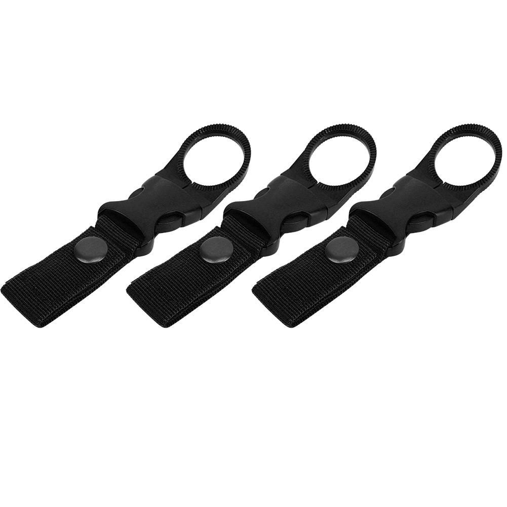 3PCS Nylon Outdoor Multifunction Portable Water Bottle Carabiner Waist Belt Hanging Buckle for