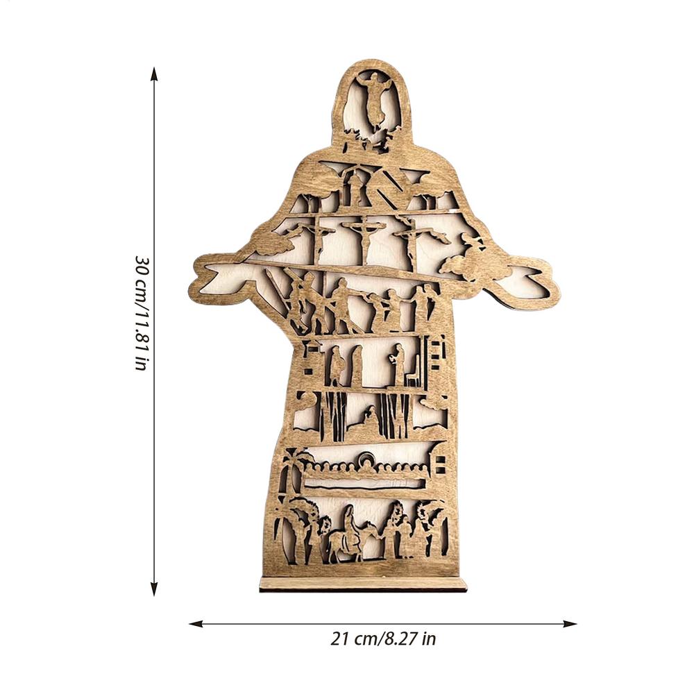 

Christian Easter Decor Easter Tray Decoration Ornaments The Easter Story Christianity Shelf Sitter Decorative Desk Sculpture CN