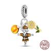 copper Golden Charm Crown Family Tree Safety Chain Hollow Bead Charms Compatible With Authentic Bracelets Women Jewellery Do It Yourself