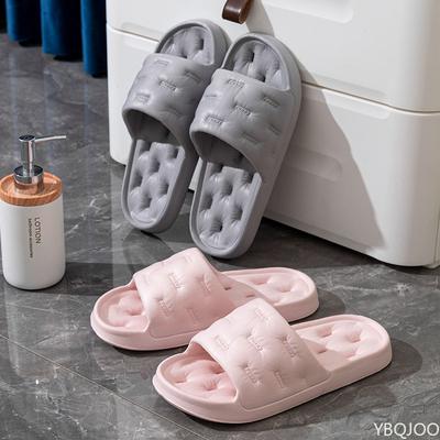 Fashion Couple Bathroom Slippers Men Women Household Hollow Shoes Bathing Breathable Slipper Male Soft Soled Non Slip Slippers Homme