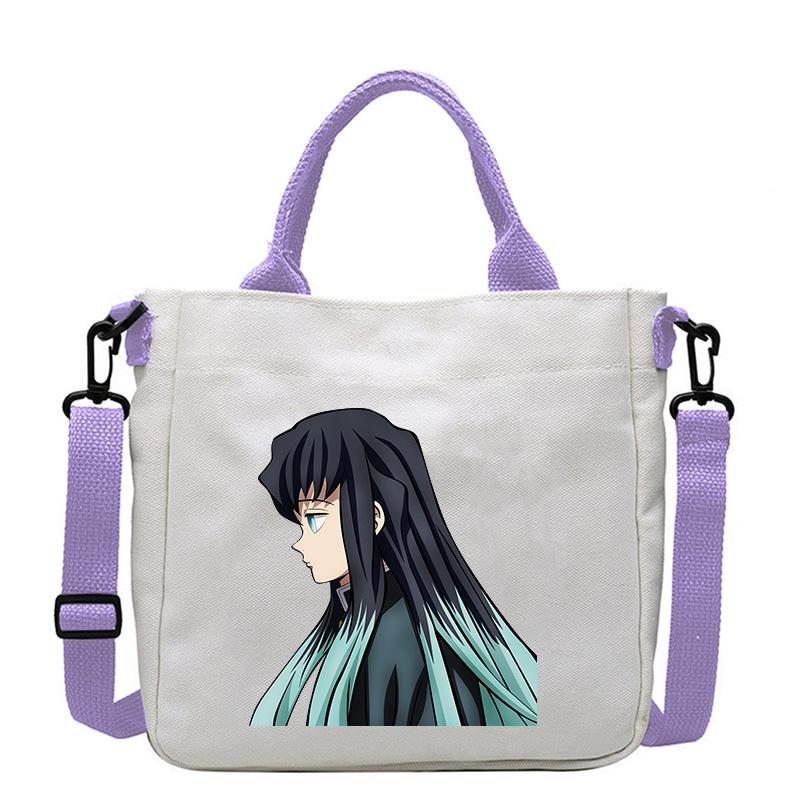 Japanische Cartoon-Comics Demon Slayer: Kimetsu no Yaiba - Muichiro Tokito Bedruckte Canvas-Tasche 7547