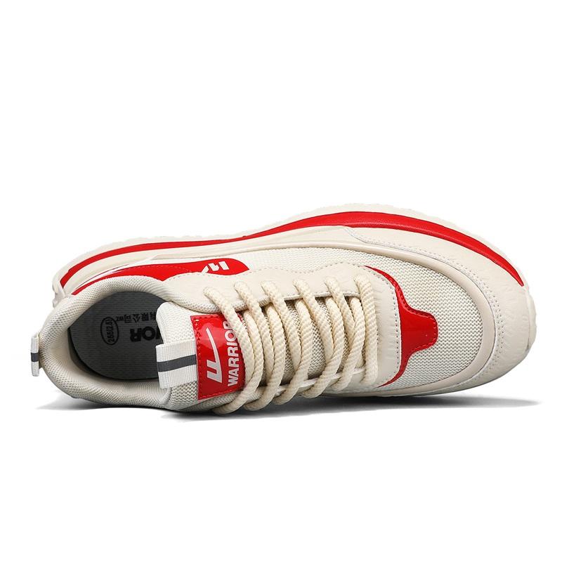 Warrior Fashion Versatile Sports Casual Daily Commuting Lightweight Breathable Non-Slip Low-Top Lifestyle Shoes Men sneaker Light-Red WXY(S)-4794N01