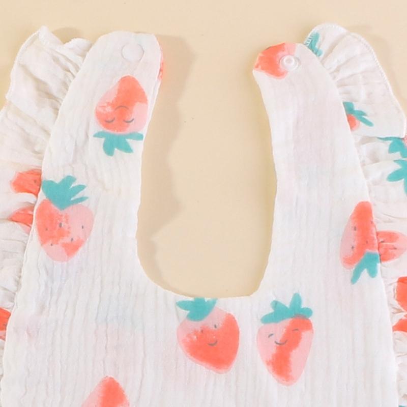 Lovely Baby Bibs Baby Drooling Bibs Cotton Bibs Unisex Baby Feeding Bibs Adjustable Teething Drooling Bibs 9x6-inch