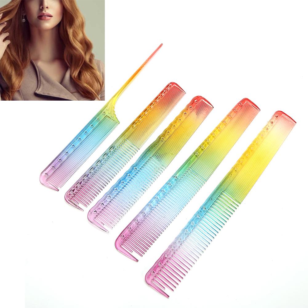 5pcs Professional Hair Cutting Combs Hairdressing Styling Combs for Salon Barber Shop
