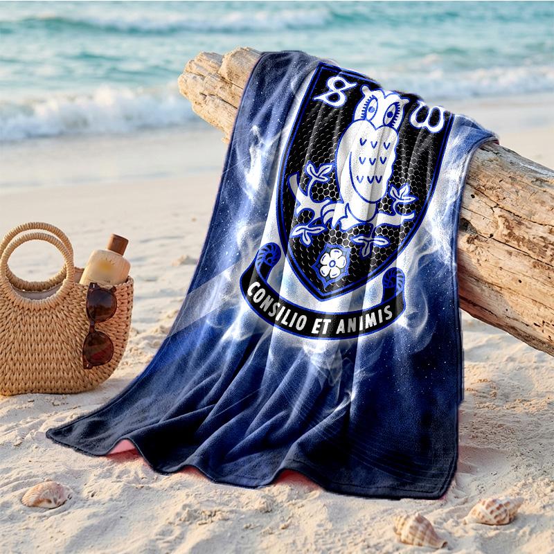 Asciugamano da Spiaggia Tema Sheffield Wednesday Morbido Asciugatura Rapida?Asciugamano Asciutto Per Vacanze Estive Al Mare Nuoto