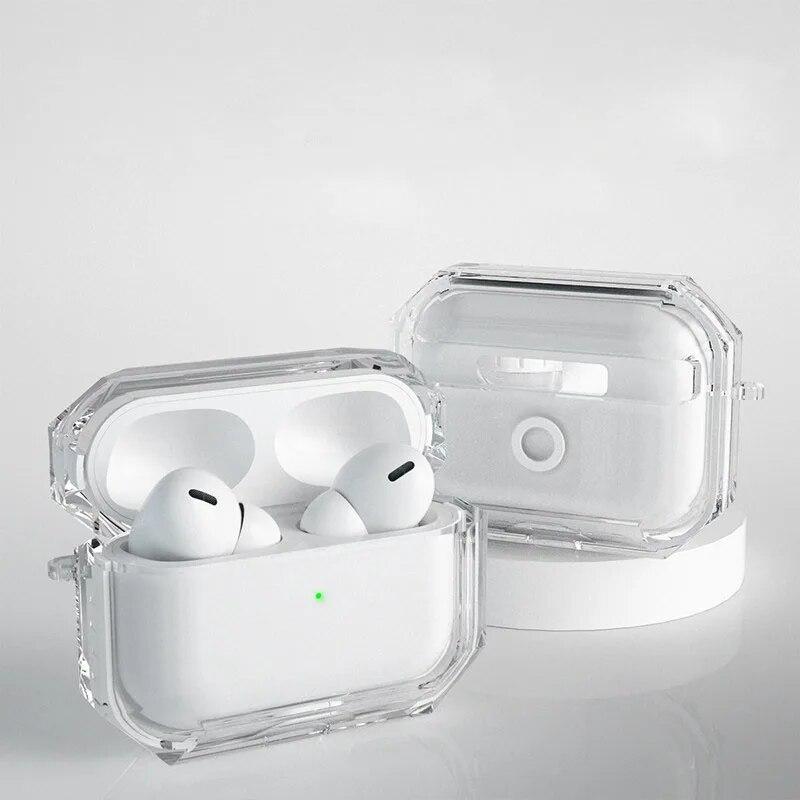 Earphone Case Transparent Dustproof Shockproof Protector Cover Protective for Airpod 1 2 3