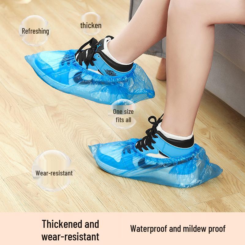 Waterproof, Non-Slip, Reusable Indoor Shoe Covers - Thickened and Wear-Resistant for Household and Machine Room Use