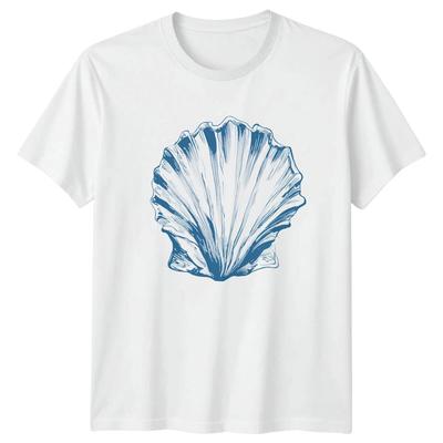 Seashell Graphic Mens T-Shirt Womens Tee Ocean Lover Unisex Top