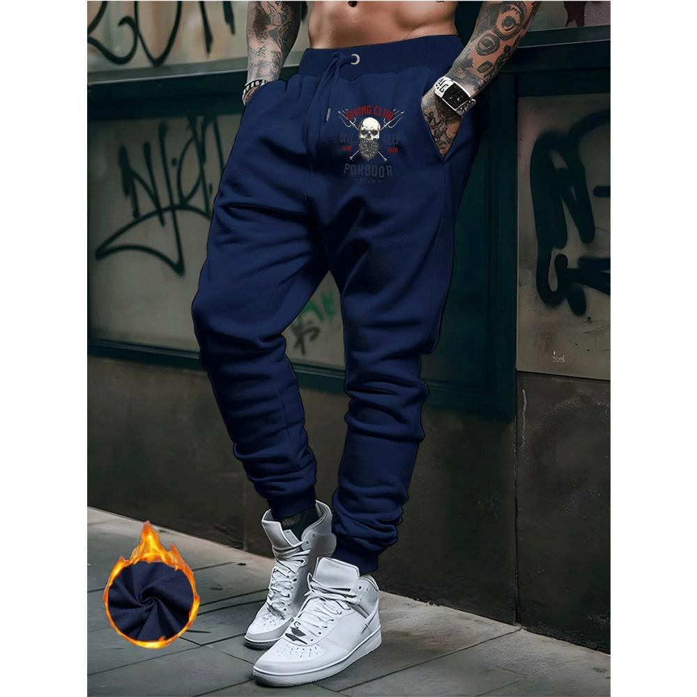 Mens Print Lounge Pants New Style Autumn Winter Male Fashion Streetwear Casual Sweatpants