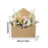 5Pcs Creative Envelope Flower Boxes Hand-folded Flowers Gift Bag Florist Bouquet Packaging Materials DIY Wedding Party Supplies