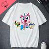 Unikitty Cat Print Funny Tee Shirt Cute 90s  Funny Tee Man Womens 100 Cotton Short Sleeves Couple Birthday Gift Party Shirt