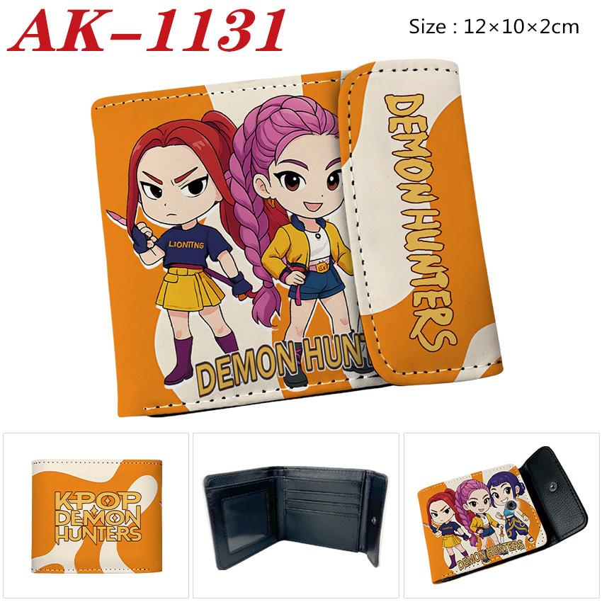 Anime Cartoon Rumi Zoey Demon Hunters PU Leather Wallet Card Bag Birthday Gift
