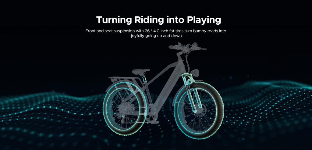 Electric Bike ENGWE E26 48V16Ah 140KM Black, Oryginalny Dyson - E26-ENGWEC