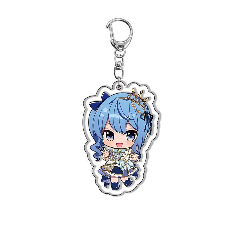 Kawaii Virtual YouTuber VTuber Acrylic Keychain Cartoon Cute Anime Hololive Production Bag Charm Creative Jewelry Accessories