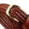 Zinc Zinc Alloy Men Weave Belt Retro Jeans Waistband Fashion Male Genuine Leather Belt  Ornament