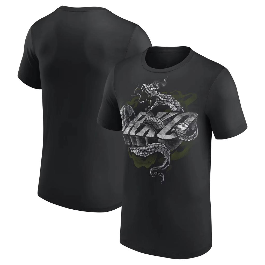 2025 New Men's Roman Reigns OTC 10-Star Print Cotton Tshirt Summer Sports WWE CM Punk Wrestler Tees Short Sleeve Oversized Tops