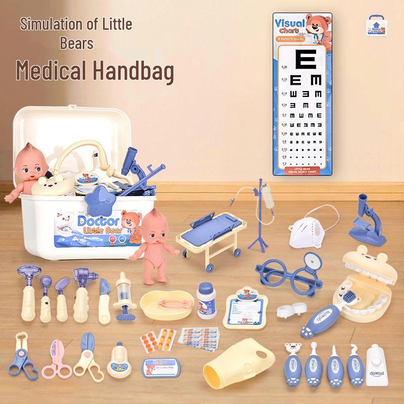 Zhile Children s Medical Role-Play Kit - Stethoscope, Dental, and Medicine Box Simulation Set Guangdong
