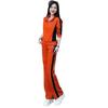 2025 Trendy Slimming Stand-up Collar Sweatshirt & Wide-leg Pants Set for Women - Casual Spring/Autumn Sportswear
