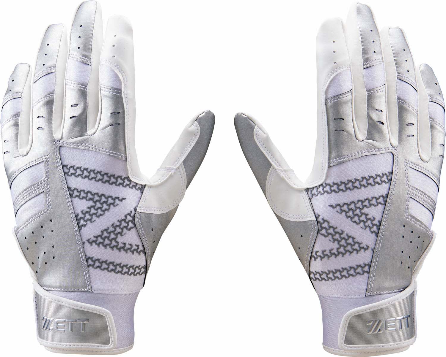 

Перчатки ZETT Batting для обеих рук Silver x White M BG17012B (1311)