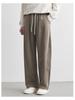 Men's Spring/Summer Loose Straight Leg Ice Silk Trousers - Wide Leg Tencel Drape Casual Pants