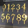 Number Birthday Candle Holder Set Decorative Gold Candle Stand for Birthday Party Cake Topper Anniversary Celebration