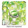 50 Waterproof Cabbage Stickers: Fresh Vegetable Graffiti for Journals, Earphones, Water Cups, and More
