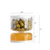 Versiegeltes Einmachglas für Pickle Home Nass- und Trockentrennung Einmachglas mit Klappbehälter und Sieb Olivenbehälter im Sanduhr-Design