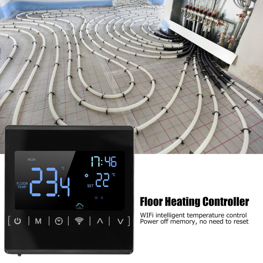 Display Temperaturregler Fußbodenheizungsregler Wifi Programmierbares Thermostat Industriebedarf