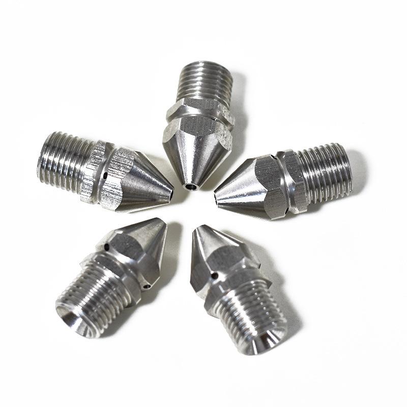 Water Mouse Cleaning Nozzle High Pressure Pipe Cleaning Nozzle Male Thread Pipe Dredge Spray Head