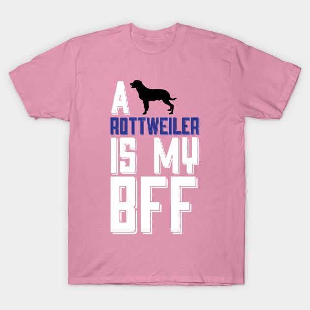 T Shirt Women A Rottweiler Is My Bff Harajuku Print Kawaii Tshirt Summer Short Sleeve Female T-Shirt Top Tee