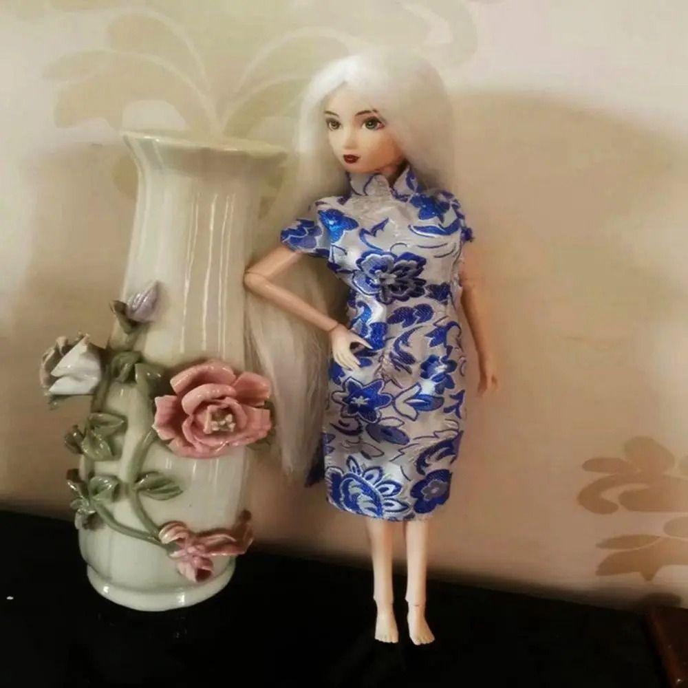 Traditional Doll Cheongsam Chinese Style Doll Skirt Doll Accessories Doll Clothes 1/6 Doll