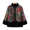 Mooou Women's Floral Plush Winter Padded Coat