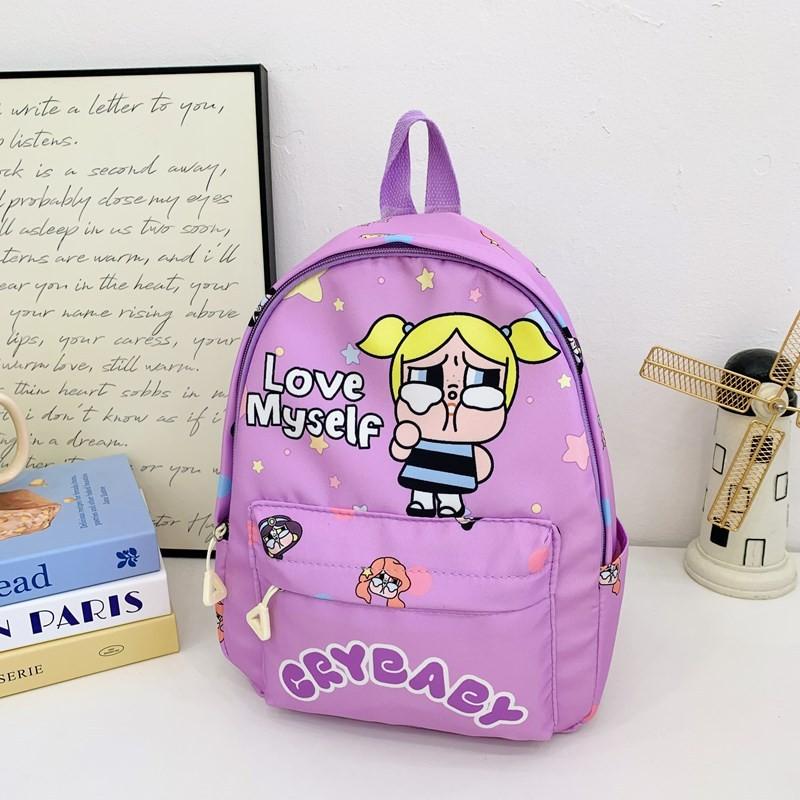 Cute Crybaby Rabbit Girl Cartoon Printed Children Backpack For Preschool