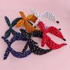 Polka Dot Fabric Bow Headband: Versatile Wide Edge Hair Accessory for Women