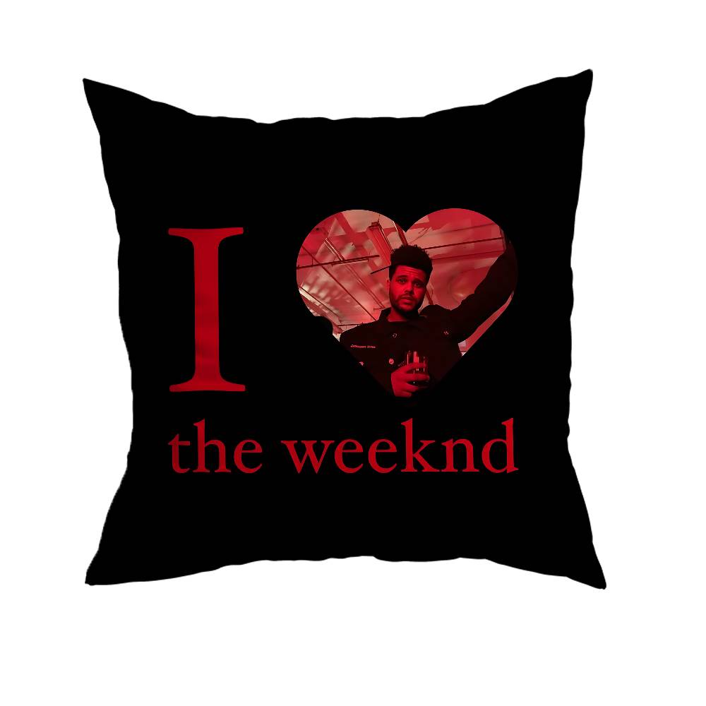 The Weeknd XO  Pillow Case Antidustmite Pillowcase Invisible zipper silky short plush Sofa cushion cover