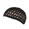 Women's Mesh Hair Net Black Wig Caps Handmade Crochet Cap Adjustable Strap Hair Net for Sleeping Turban Hat Chemo Hats