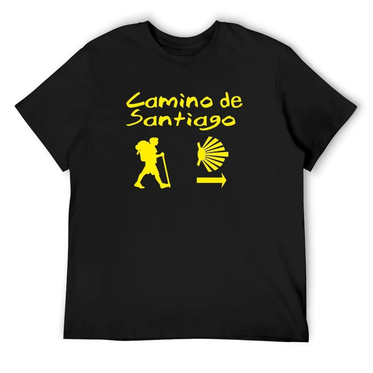 

Camino de Santiago Compostela Spain T-Shirt valentines clothes vintage graphic tee new edition mens t shirts casual stylish XXXXXL