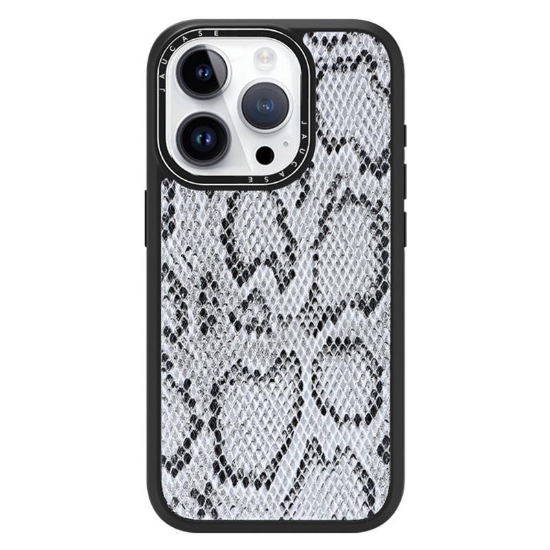 

Чехол JAUCASE для iPhone 15 Pro из змеиной кожи + TPU + чехол для телефона из ПК, совместимый с MagSafe A