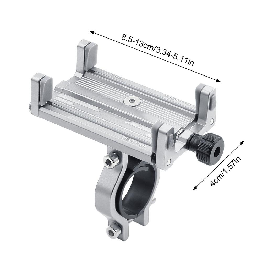 Bicycle Phone Holder Aluminum Alloy Bike Handlebar Phone Mount 360 Rotatable Cell Phone Rack Bracket For Cycling Bike Accessory