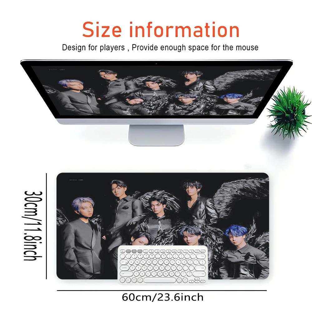 Dark Fashion Collective Large Gaming Mouse Pad Nonslip Rubber Base Waterproof Desk Mat For Office Pc Laptop