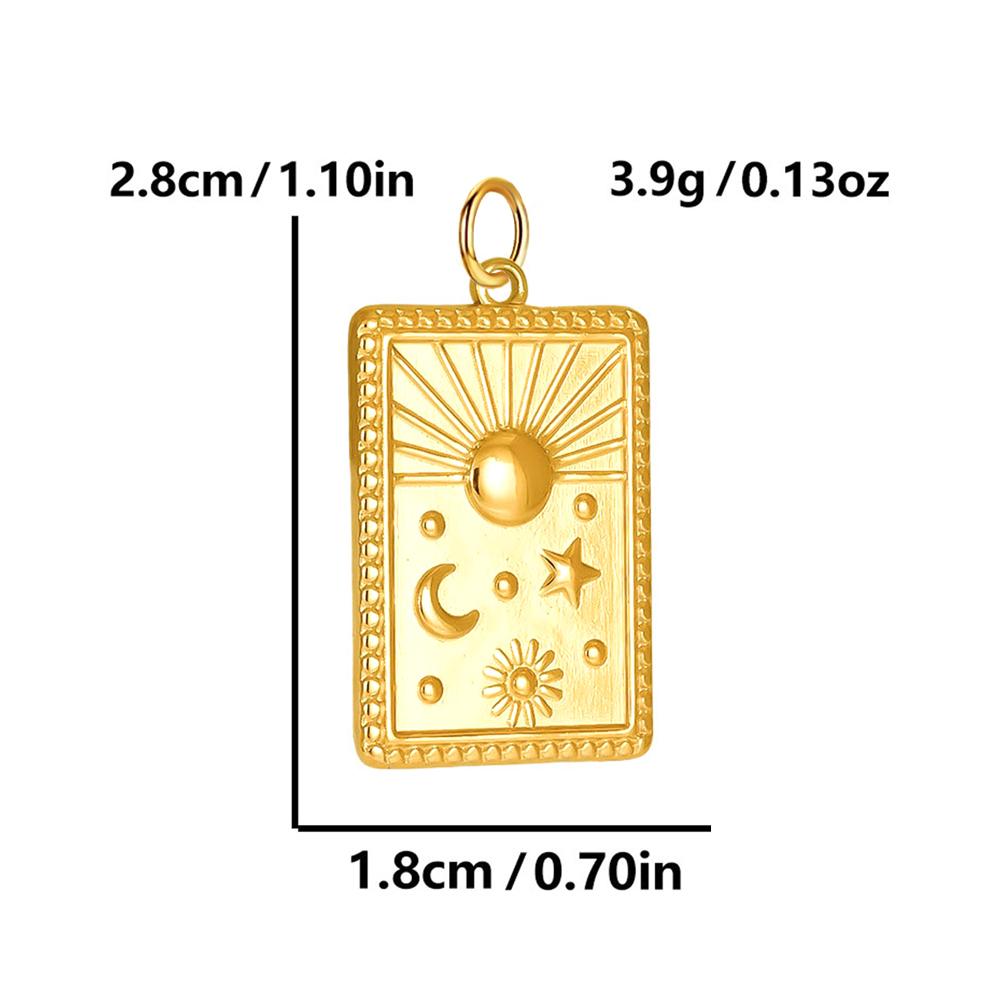 

Stainless Steel Pendant Golden Color keychain DIY Necklace Bracelet European and American Fashion Women s Zircon Holiday Gift W