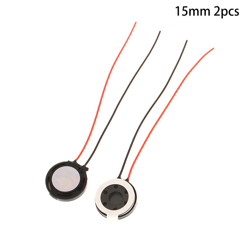 Hot 2Pcs Round 8 Ohm 1W Speaker 8ohm 15MM/18MM/20MM Loud Speakers Tablet Mobile Phone Trumpet Horn Small Loudspeaker Audio