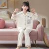 Girls Cotton Pajama Set Long Sleeve Hoodie Style Sleepwear Kids 8-14 Years Winter Home Wear