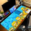 The Simpsons Cartoon Color Mouse Pad Large Gaming Table Cushion Non-slip Laptop Tablet Big Mousepad XXL Mat Mini PC Playmat With Lock edge