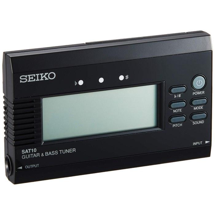 SEIKO Guitar & Bass Tuner Black SAT10B